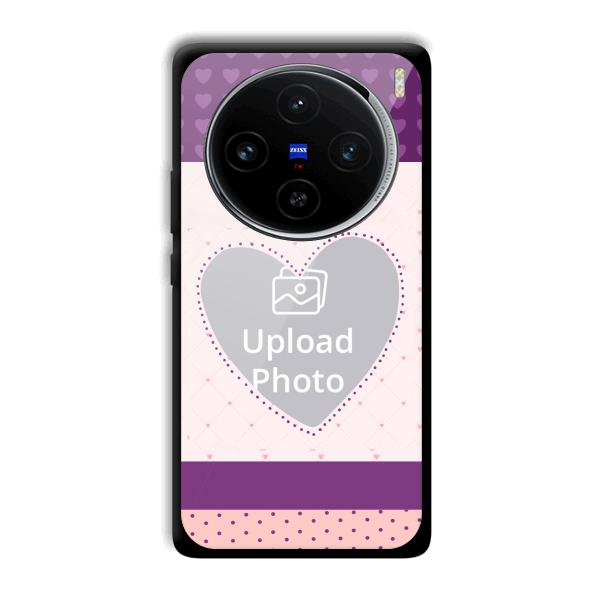 Purple Hearts Customized Printed Back Cover for Vivo X100