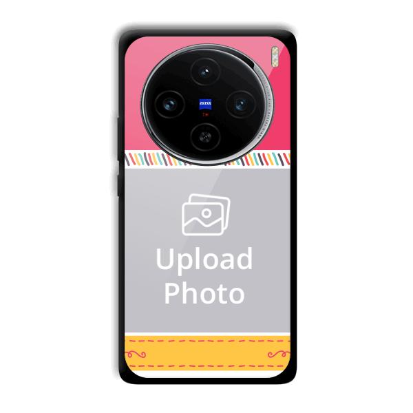 Pink Yellow Customized Printed Back Cover for Vivo X100