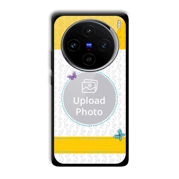 Butterflies & Yellow Customized Printed Back Cover for Vivo X100