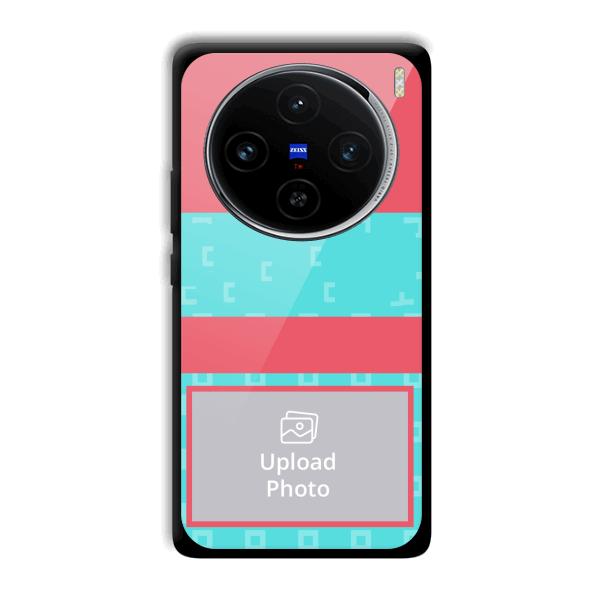 Bluish Pattern Customized Printed Back Cover for Vivo X100