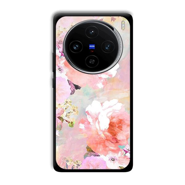 Floral Canvas Phone Customized Printed Back Cover for Vivo X100