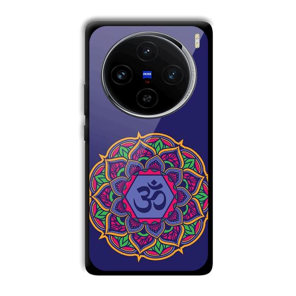 Blue Om Design Phone Customized Printed Back Cover for Vivo X100