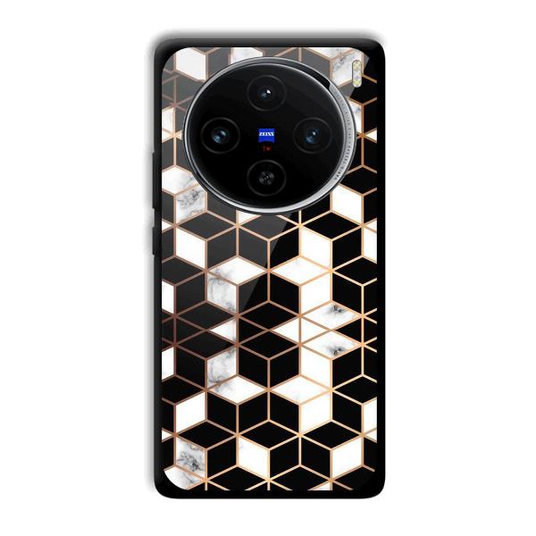 Black Cubes Phone Customized Printed Back Cover for Vivo X100
