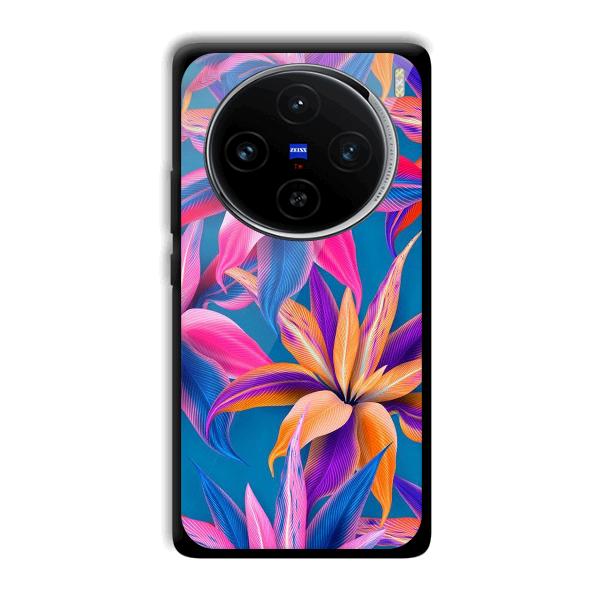 Aqautic Flowers Phone Customized Printed Back Cover for Vivo X100