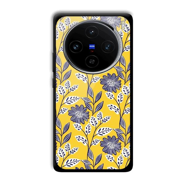 Yellow Fabric Design Phone Customized Printed Back Cover for Vivo X100
