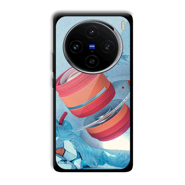Blue Design Phone Customized Printed Back Cover for Vivo X100