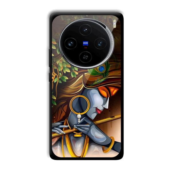 Krishna & Flute Phone Customized Printed Back Cover for Vivo X100