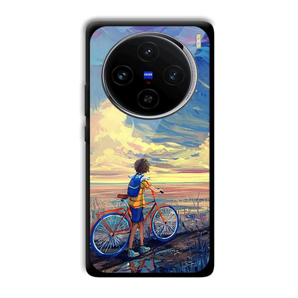 Boy & Sunset Phone Customized Printed Back Cover for Vivo X100