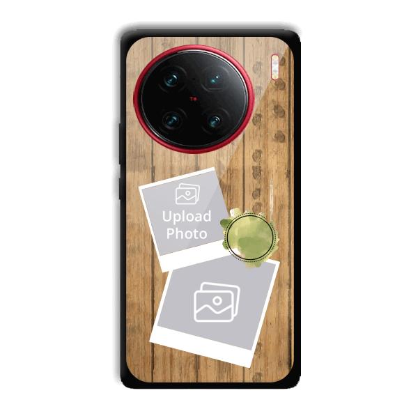 Wooden Photo Collage Customized Printed Back Cover for Vivo X90 Pro