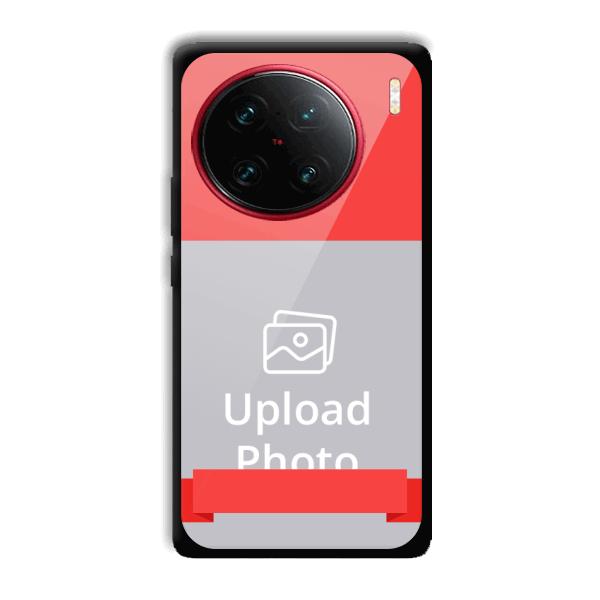 Red Design Customized Printed Back Cover for Vivo X90 Pro