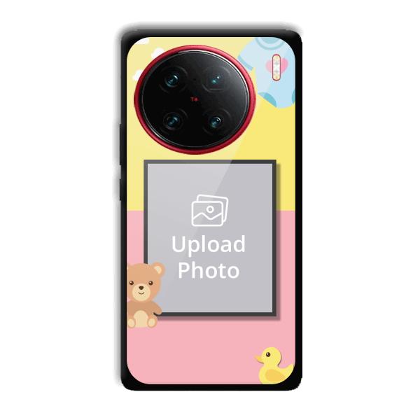 Teddy Bear Baby Design Customized Printed Back Cover for Vivo X90 Pro