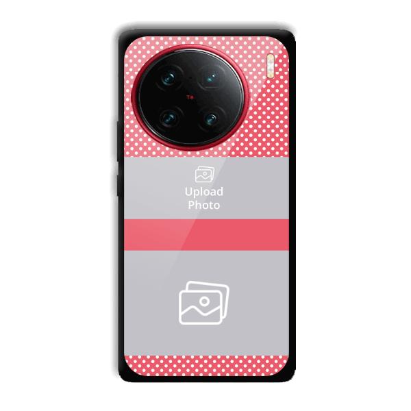 Pink Polka Customized Printed Back Cover for Vivo X90 Pro