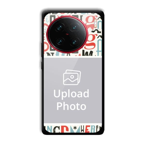 Alphabets Customized Printed Back Cover for Vivo X90 Pro
