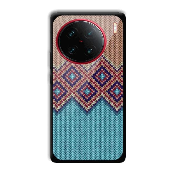 Fabric Design Phone Customized Printed Back Cover for Vivo X90 Pro