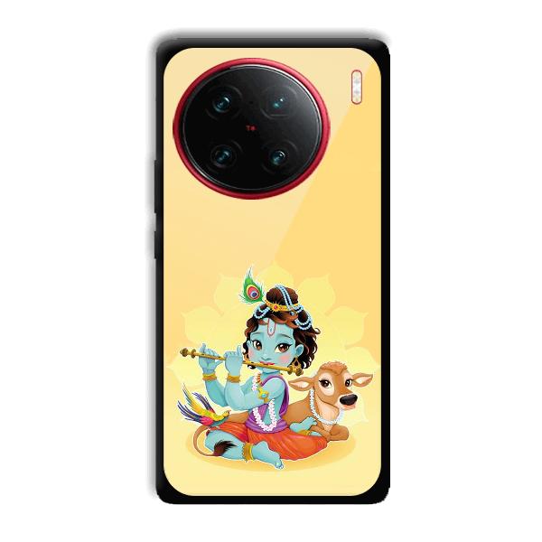 Baby Krishna Phone Customized Printed Back Cover for Vivo X90 Pro