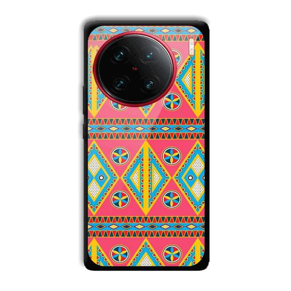 Colorful Rhombus Phone Customized Printed Back Cover for Vivo X90 Pro