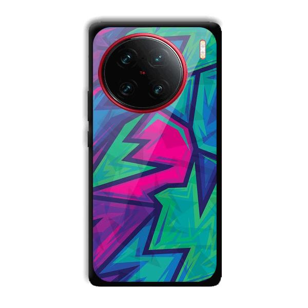 Dark Pink Design Phone Customized Printed Back Cover for Vivo X90 Pro