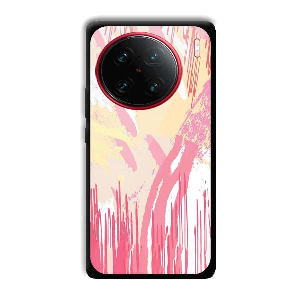 Pink Pattern Designs Phone Customized Printed Back Cover for Vivo X90 Pro