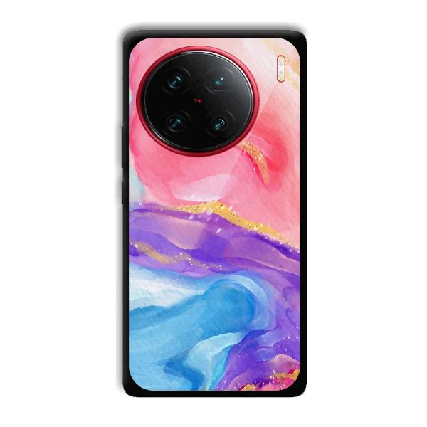 Water Colors Phone Customized Printed Back Cover for Vivo X90 Pro
