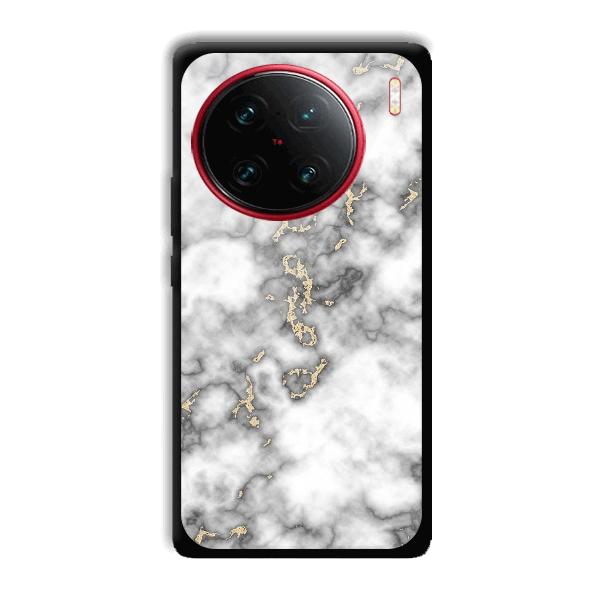 Grey White Design Phone Customized Printed Back Cover for Vivo X90 Pro