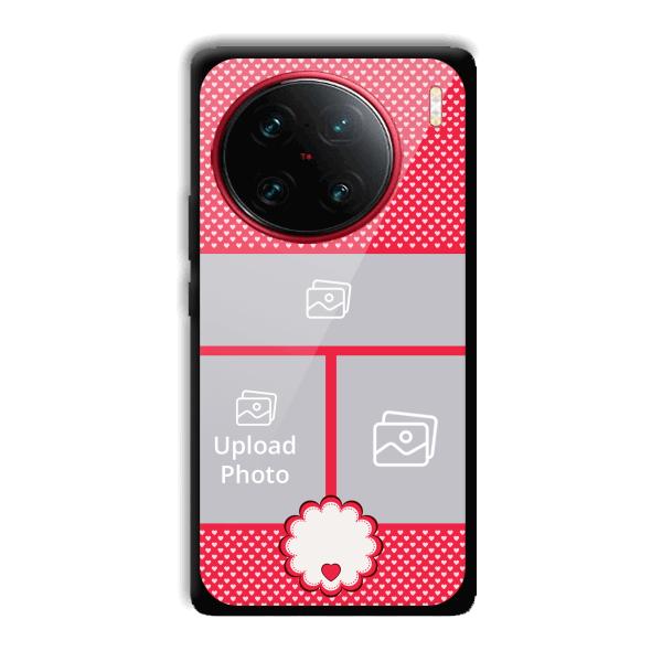Little Hearts Customized Printed Back Cover for Vivo X90