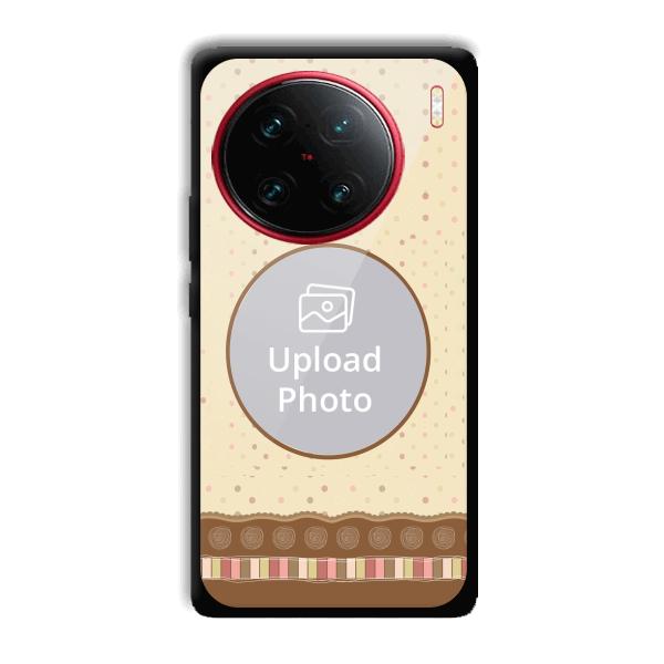 Brown Design Customized Printed Back Cover for Vivo X90