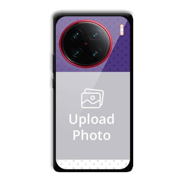 Blue White Dots Customized Printed Back Cover for Vivo X90