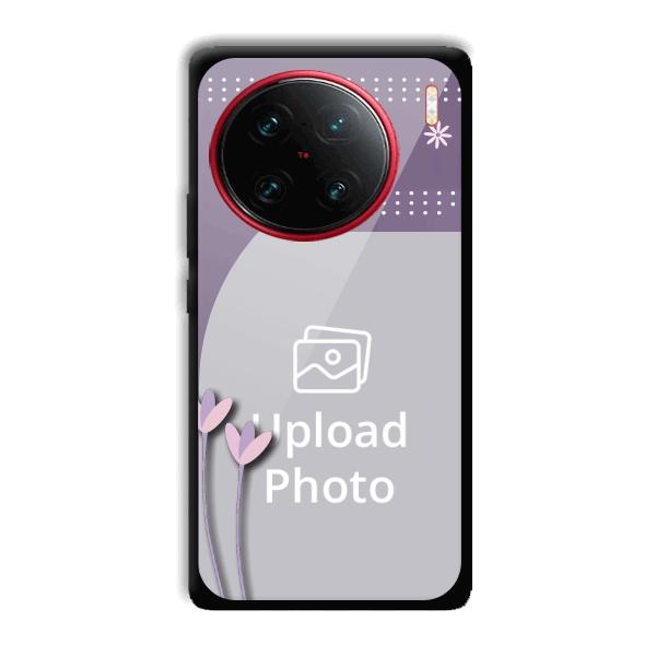 Lilac Pattern Customized Printed Back Cover for Vivo X90