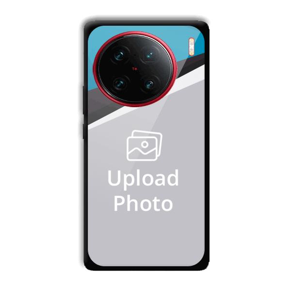 Blue Black Customized Printed Back Cover for Vivo X90