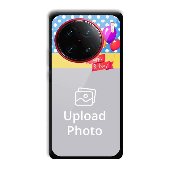 Happy Birthday Customized Printed Back Cover for Vivo X90
