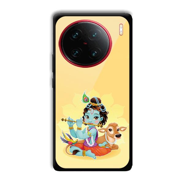 Baby Krishna Phone Customized Printed Back Cover for Vivo X90