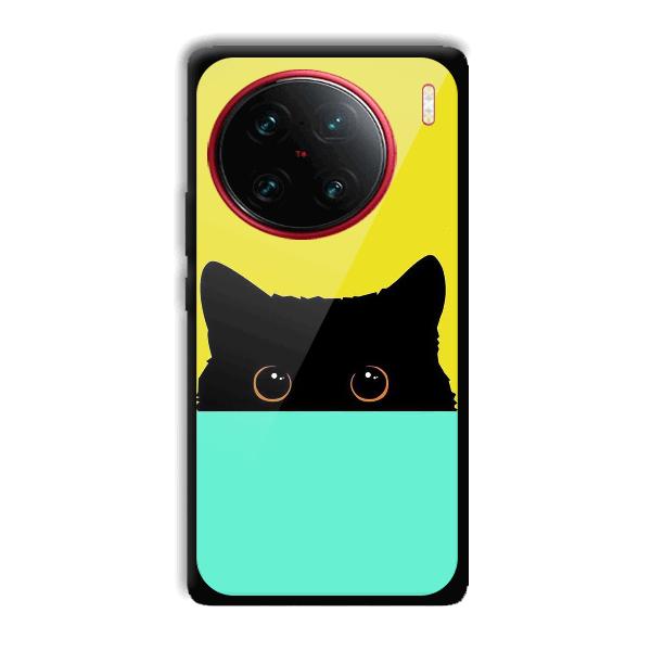 Black Cat Phone Customized Printed Back Cover for Vivo X90