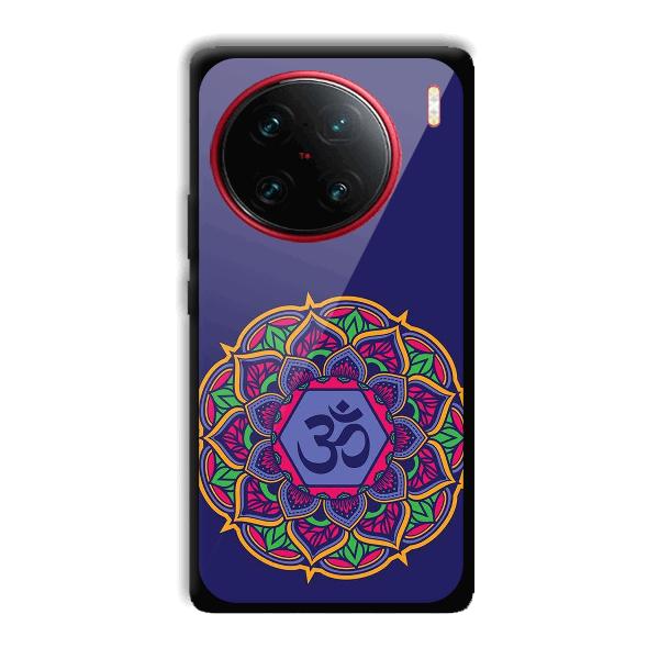 Blue Om Design Phone Customized Printed Back Cover for Vivo X90