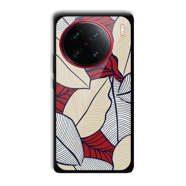 Leafy Pattern Phone Customized Printed Back Cover for Vivo X90