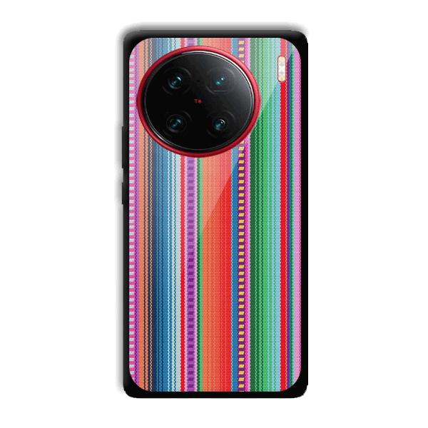Fabric Pattern Phone Customized Printed Back Cover for Vivo X90