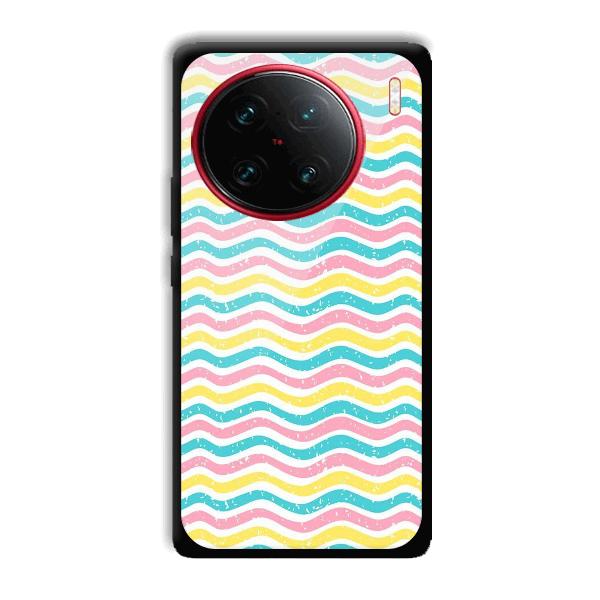 Wavy Designs Phone Customized Printed Back Cover for Vivo X90