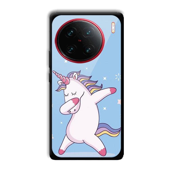 Unicorn Dab Phone Customized Printed Back Cover for Vivo X90
