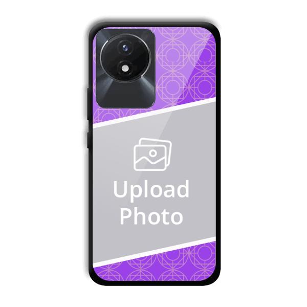 Purple Design Customized Printed Back Cover for Vivo Y02