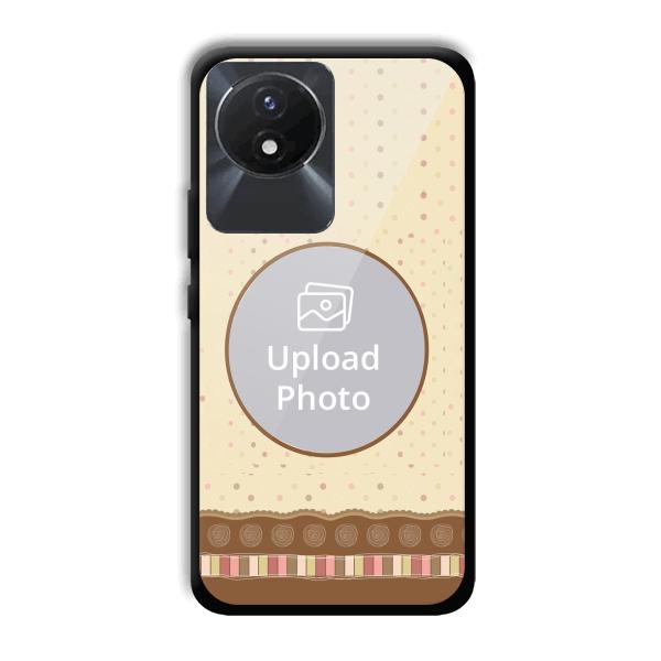 Brown Design Customized Printed Back Cover for Vivo Y02
