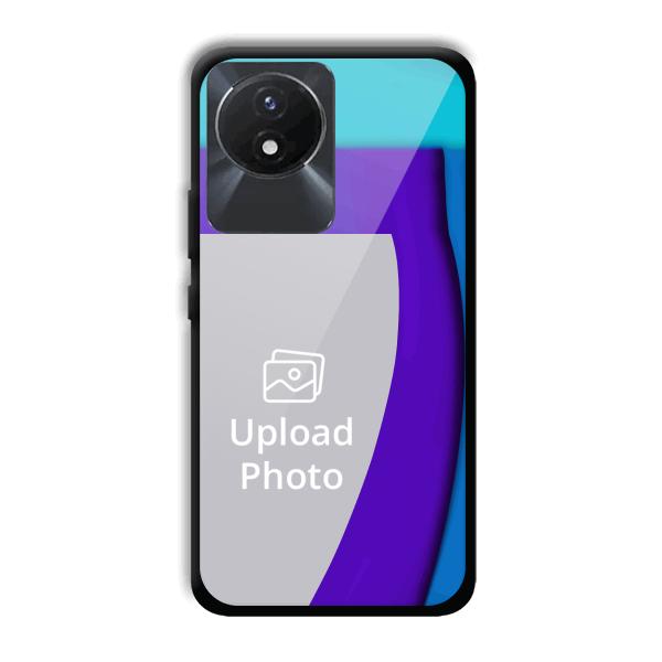 Blue Waves Customized Printed Back Cover for Vivo Y02