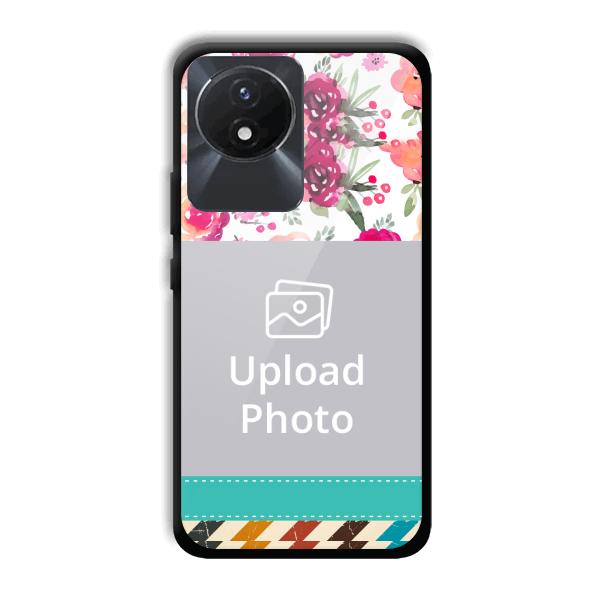 Water Color Painting Customized Printed Back Cover for Vivo Y02