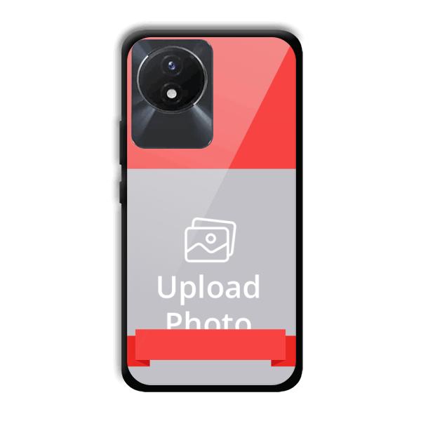 Red Design Customized Printed Back Cover for Vivo Y02