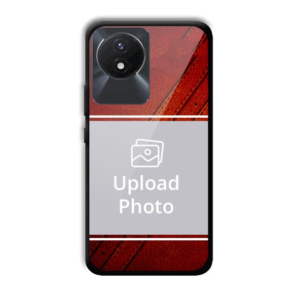 Solid Red Customized Printed Back Cover for Vivo Y02