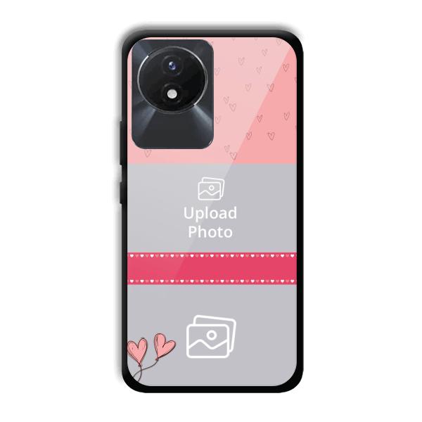 Pinkish Design Customized Printed Back Cover for Vivo Y02