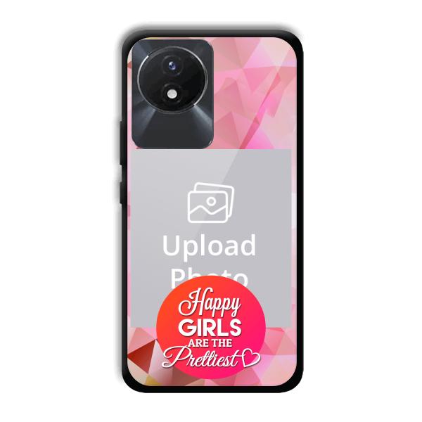 Happy Girls Customized Printed Back Cover for Vivo Y02