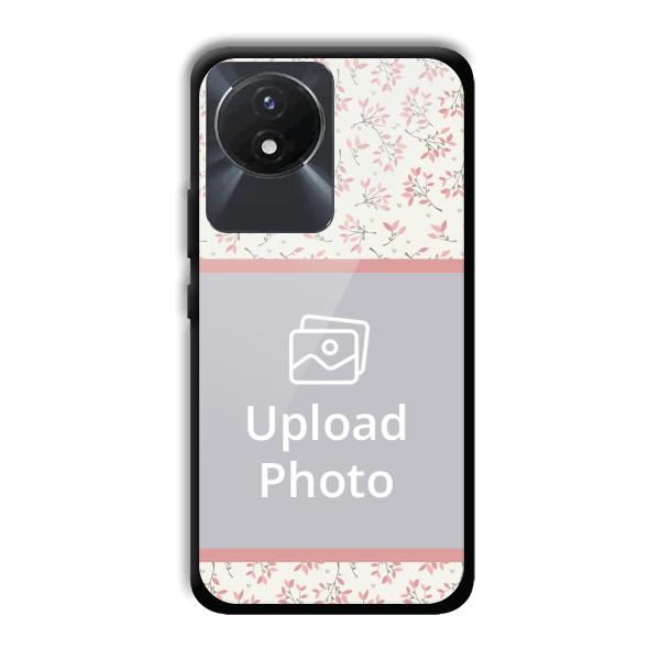 Leafy Design Customized Printed Back Cover for Vivo Y02