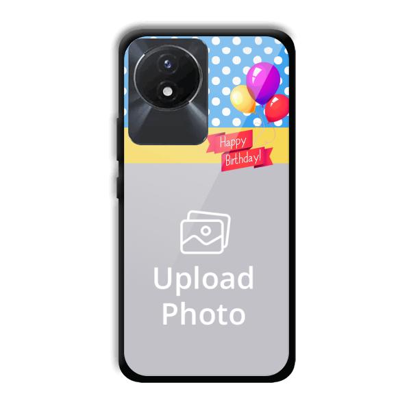 Happy Birthday Customized Printed Back Cover for Vivo Y02