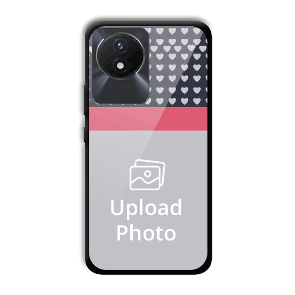 Hearts Customized Printed Back Cover for Vivo Y02