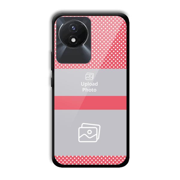 Pink Polka Customized Printed Back Cover for Vivo Y02
