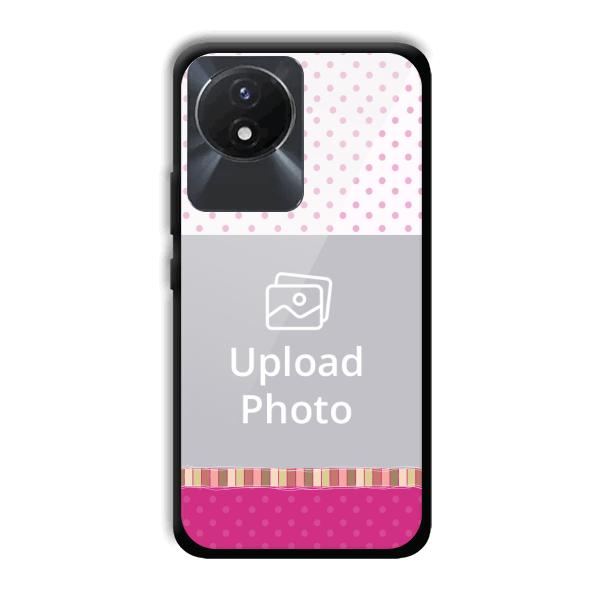 Baby Pink Design Customized Printed Back Cover for Vivo Y02